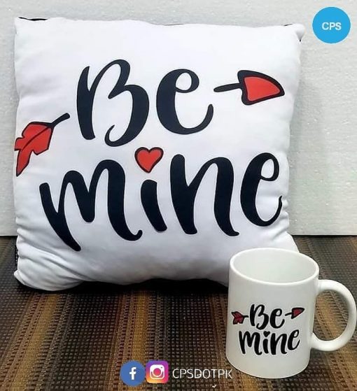 Customize Name Printed Cushion & Mug Combo - Image 2