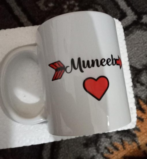 Customize Name Printed Cushion & Mug Combo - Image 4