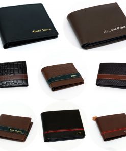 Customized leather wallet name