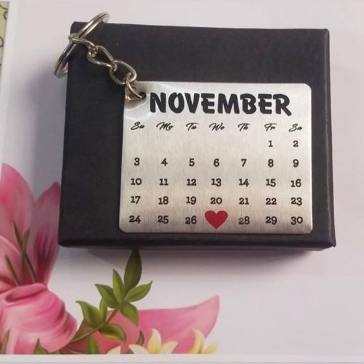 Customize Calendar Engraved Keychain - Image 2