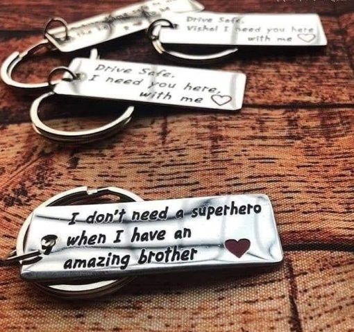 Customize Quote Metal Keychains