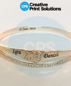 Customize Engraved Name Bangle