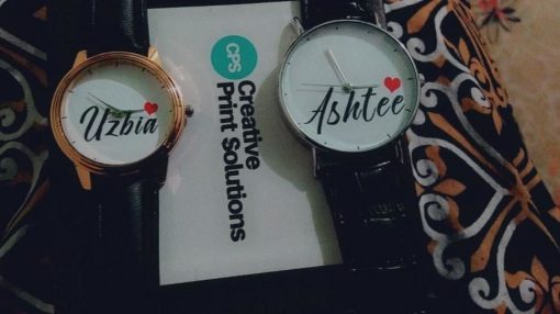 Customize Name Printed Couple Watches - Image 7