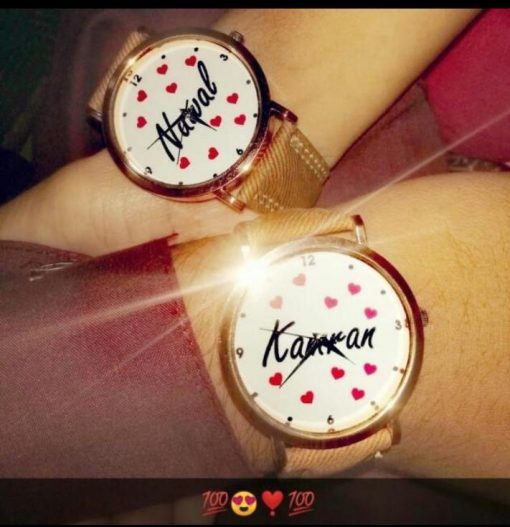Customize Name Printed Couple Watches - Image 6