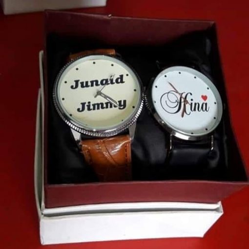 Customize Name Printed Couple Watches - Image 4