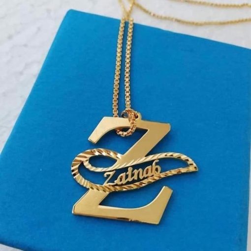 Customize Letter + Name Pendant - Image 2