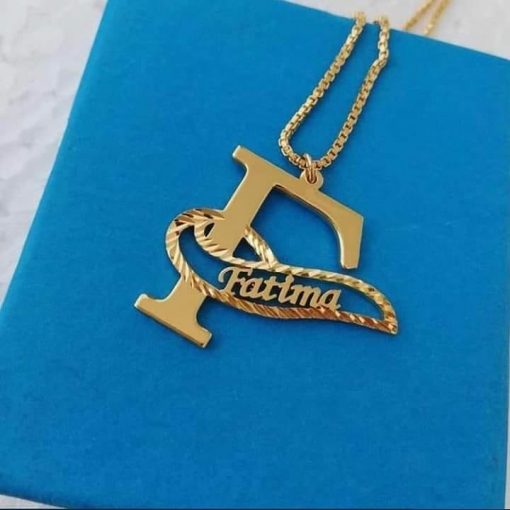 Customize Letter + Name Pendant