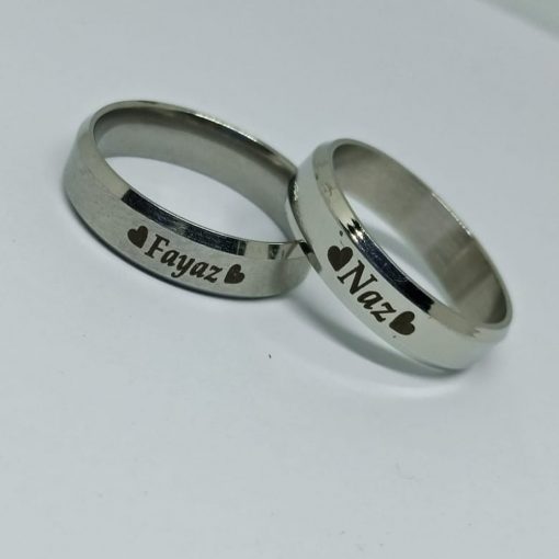 engraved rings silver