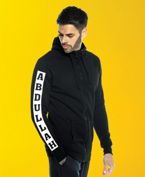 Customized Sleeve Name Hoodie
