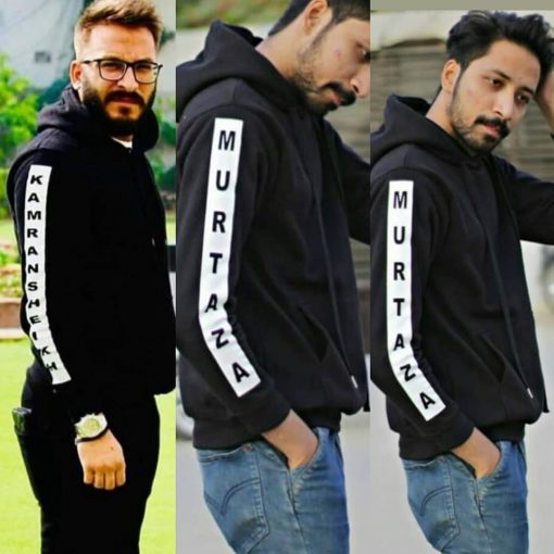 Customized Sleeve Name Hoodie - Image 2