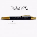 Luxurious Personalized Nikah Pen With Engraved Names & Date