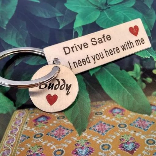 Customize Message Metal Wallet Card + Customize Metal Keychain Combo - Image 3