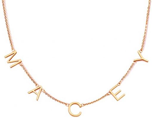 Customize Letter Initial Necklace