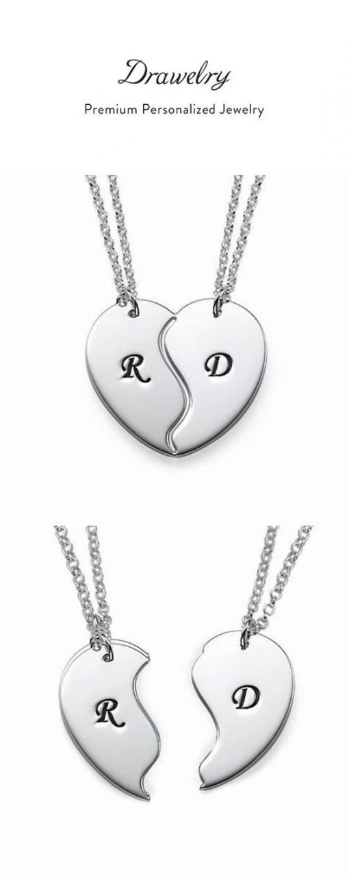Customize Heart Name Engraved Necklace Design 37 - Image 2