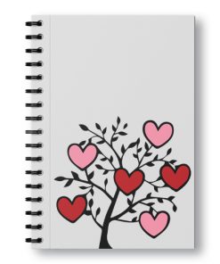 Custom Printed Valentines Day Spiral Notebook