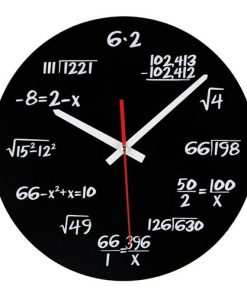 EQUATIONS ACRYLICK WALL CLOCK