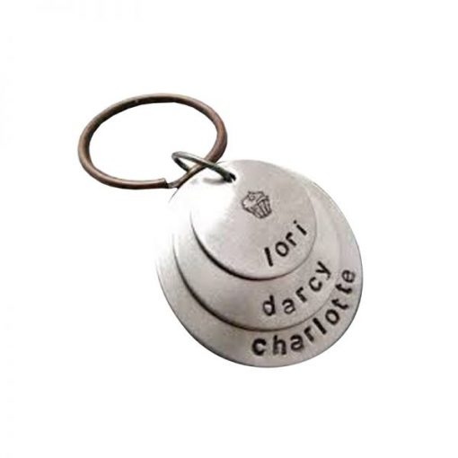 3 Layered Metal Keychain