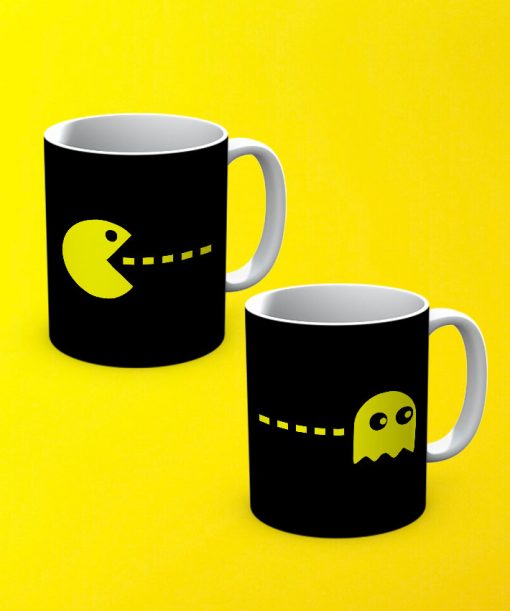 Pacman Printed Couple Mugs