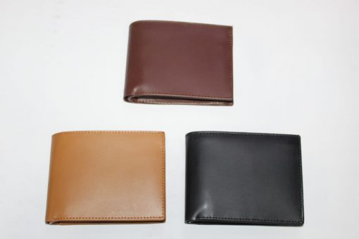 Customize Plain Three fold Pockets Wallet with name - Image 2