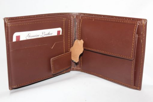 Customize Plain Three fold Pockets Wallet with name - Image 6