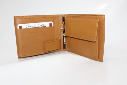 Customize Plain Three fold Pockets Wallet with name - Image 8