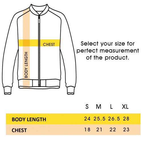 Customize Name Printed Bomber Zipper Jacket - Image 4