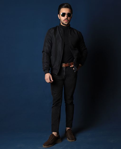 Customize Name Printed Bomber Zipper Jacket - Image 2