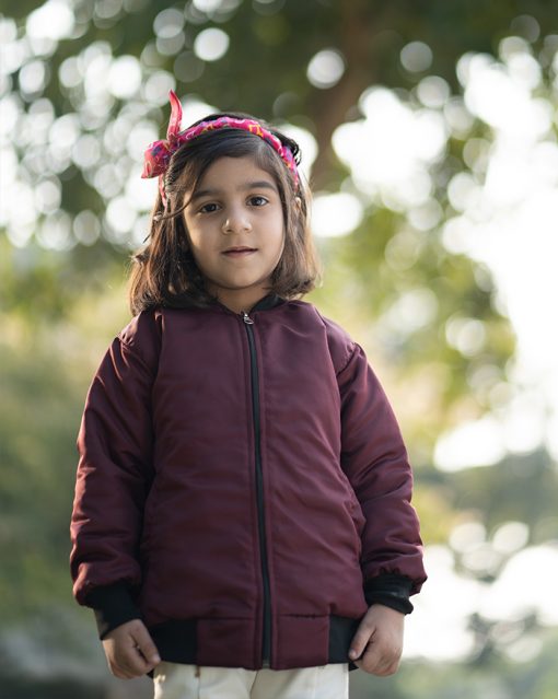 Customized Name Printed Kids Bomber Zipper Jacket - Image 4