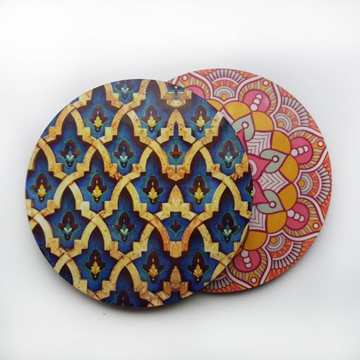 Customized Printed Acrylic Tea Coaster