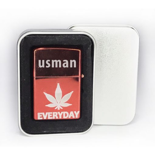 Name Engraved Customized Lighter RED - Image 7