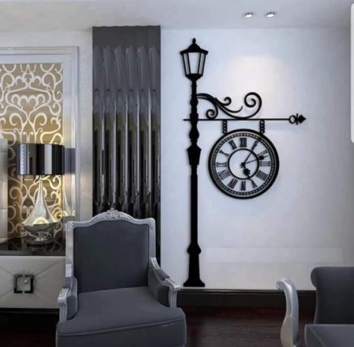 European Acrylic Wall Clock Big (52×28 inch)