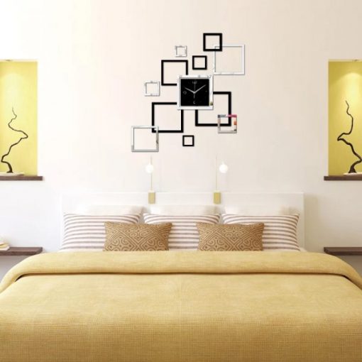 Modern Silver and Black Wall clock - Image 4