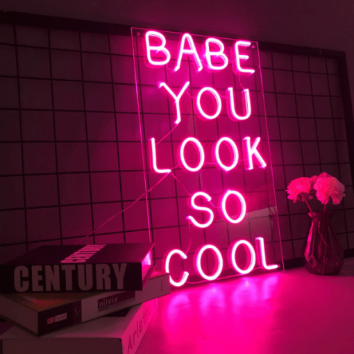 Babe you look so cool Neon Light - Image 2