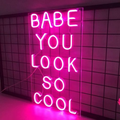 Babe you look so cool Neon Light - Image 3