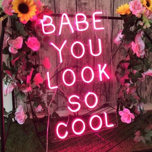 Babe you look so cool Neon Light - Image 4