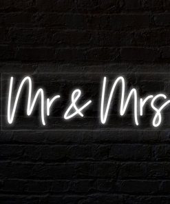 Mr. and Mrs. Neon light