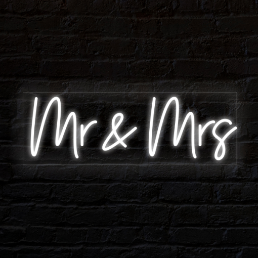 Mr. and Mrs. Neon light
