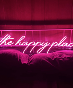 The happy place Neon light